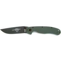 Ніж Ontario Knife RAT II AUS-8 OD Green, Black Blade (ON8861OD)