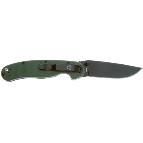 Ніж Ontario Knife RAT II AUS-8 OD Green, Black Blade (ON8861OD)