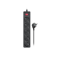 Мережевий фільтр живлення REAL-EL RS-Protect 505, 3m, black (EL122300045)