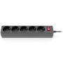 Мережевий фільтр живлення REAL-EL RS-Protect 505, 3m, black (EL122300045)