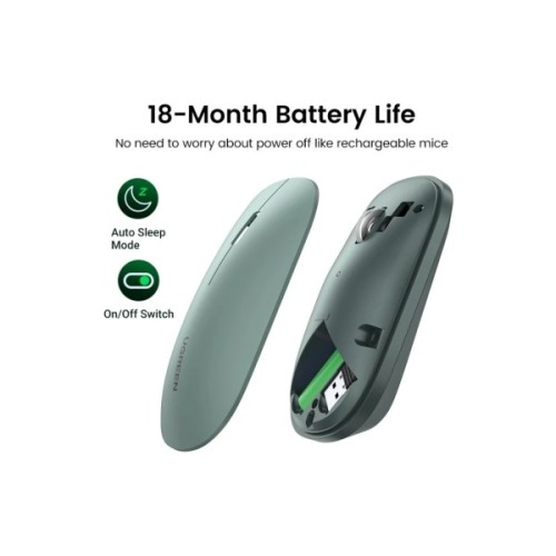 Мишка Ugreen MU001 Portable Wireless Green (90374)