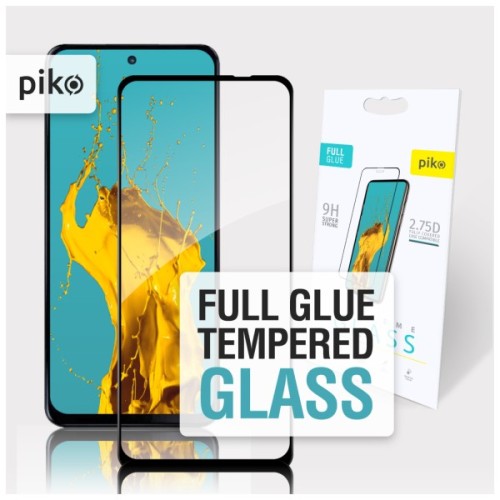 Скло захисне Piko Full Glue Motorola G55 Black (1283126613234)