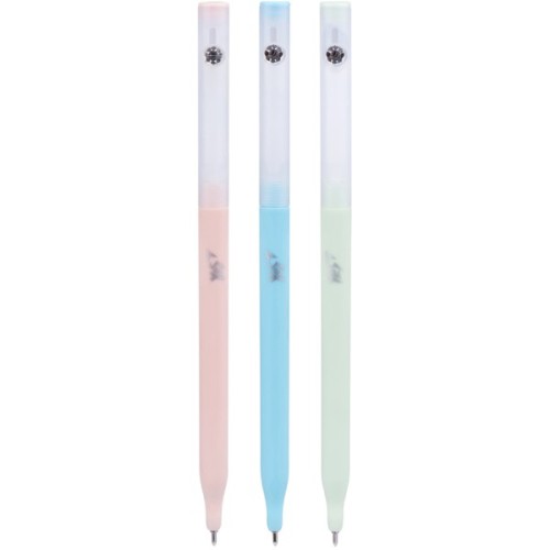 Ручка кулькова Yes Crystal автоматична 0,7 мм синя (411910)