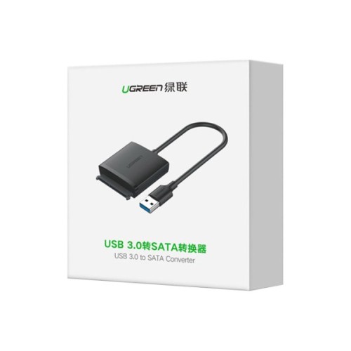 Перехідник USB 3.0 AM to SATA III F Ugreen (60561)