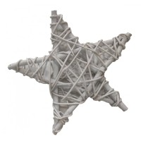 Прикраса декоративна YES! Fun Зірка ротангова біла 25 см (974256)