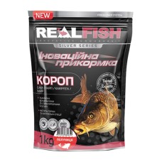 Прикормка Real Fish Silver Series Короп Полуниця 1kg (809.00.27)