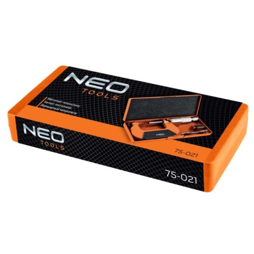 Мікрометр Neo Tools з верн'єром 25-50 мм, ±0.01 мм/м (75-021)