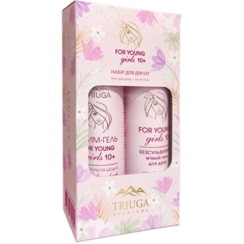 Набір косметики Triuga Ayurveda For Young Girls Гель для душу 250 мл + Інтим гель 300 мл (4820164642054)