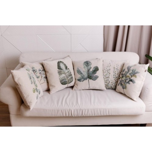 Подушка Прованс гобеленова декоративна Herbal Евкаліпт 45х45 см (035496)