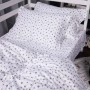 Постільна білизна MirSon 016 White Stars Фланель 2 x 160 x 220 Сімейний Євро (2200009652165)