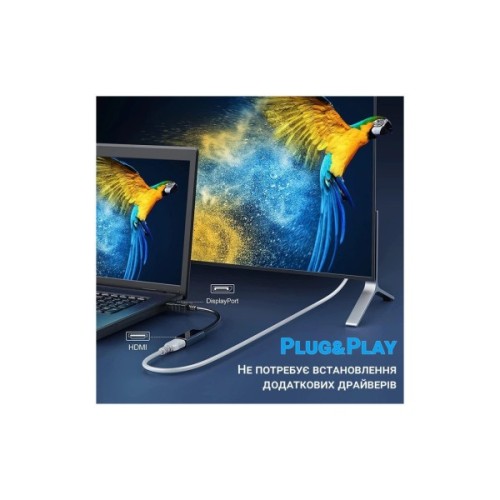 Перехідник DisplayPort Male to HDMI 4K Ultra HD Female ST-Lab (U-996-4K)