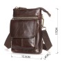 Сумка Vintage Через плече чоловіча Коричнева (20097)