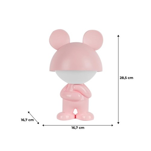 Нічник Kite Світильник LED з акумулятором Dreamy Mouse, рожевий (K25-315-2-2)