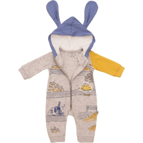 Чоловічок дитячий Tongs на блискавці з капюшоном (4061-68B-gray)