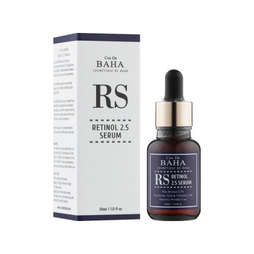 Сироватка для обличчя Cos De BAHA Retinol 2.5% Serum Омолоджувальна 60 мл (8809240318454)