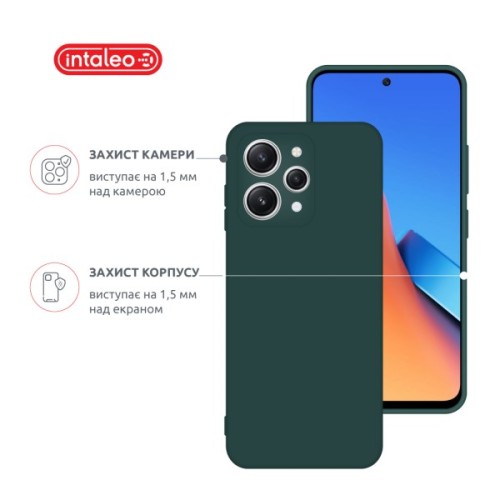 Чохол до мобільного телефона Intaleo Silicone Xiaomi Redmi 12 Dark Green (1283126600623)