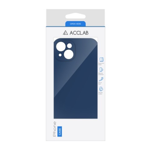 Чохол до мобільного телефона ACCLAB SoftShell Apple iPhone 14 Blue (1283126556951)