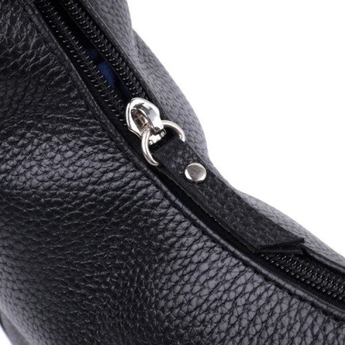 Сумка Shvigel З зернистої натуральної шкіри Чорна (22833)