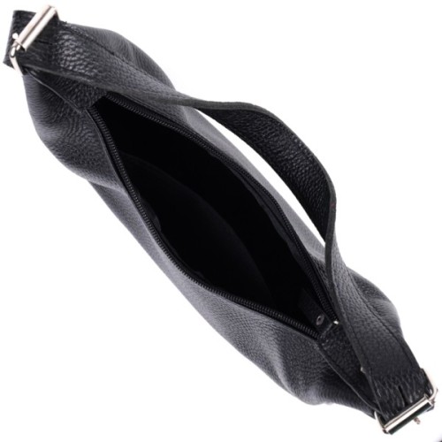 Сумка Shvigel З зернистої натуральної шкіри Чорна (22833)