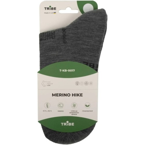 Шкарпетки Tribe Merino Hike T-KB-0017-blue, 38-40 (T-KB-0017-blue-38-40)