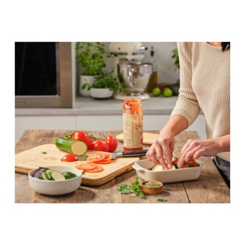 Форма для випікання KitchenAid з кришкою керамогранітна 0,9 л Кремова (CC006105-001)