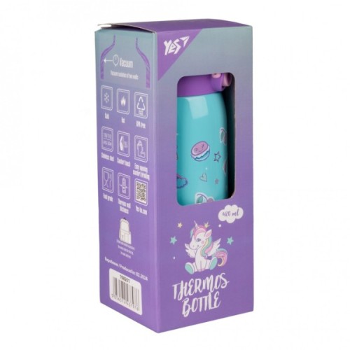Поїльник-непроливайка Yes Термос Glamour 420 мл (708201)