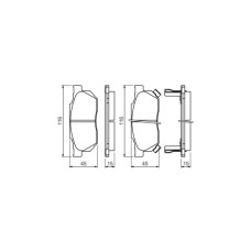 Гальмівні колодки Bosch 0 986 490 440