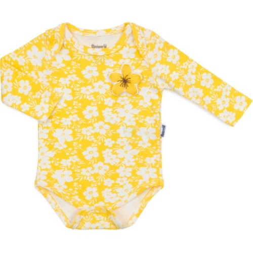 Набір дитячого одягу Miniworld з квіточками (16350-62G-yellow)