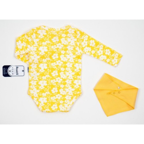 Набір дитячого одягу Miniworld з квіточками (16350-62G-yellow)