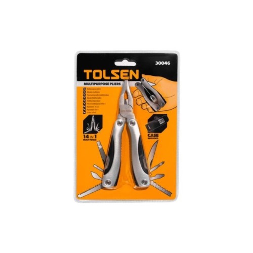 Мультитул Tolsen розкладні 102 мм 9-в-1 (30046)