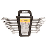 Ключ Topex рожковий, двосторонній, 6 x 22мм, набор 8 шт. (35D656)
