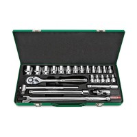Набір інструментів Toptul головки з тріскачкою 1/2" 24од. (6-гр.) (GCAD2401)