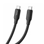 Дата кабель USB-C to USB-C 1.0m 3A 60W TPE embossed black ColorWay (CW-CBPDCC101-BK)