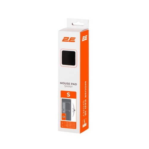 Килимок для мишки 2E Shiny S Black (2E-PAD-S-SHINY-BLACK)