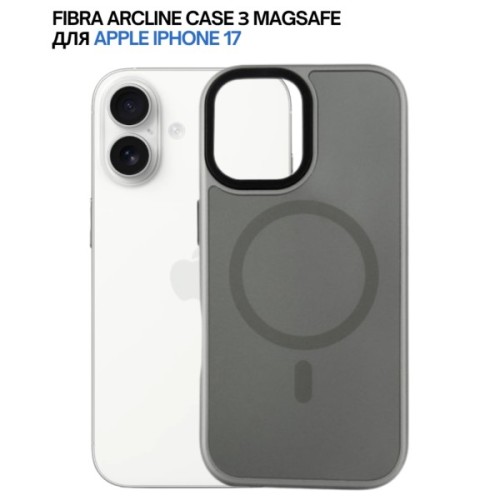 Чохол до мобільного телефона BeCover FIBRA ArcLine MagSafe Apple iPhone 17 Gray (715374)