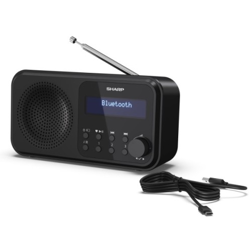 Портативний радіоприймач Sharp DR-P420 Black (DR-P420BK)