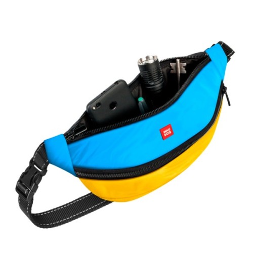 Поясна сумка-бананка для собак WAUDOG Family "Colors of freedom" 33х17х10 см (363-4020)