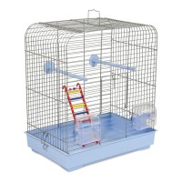 Клітка для птахів Природа "Белла" 37х25х37 см світло-блакитна (4823082414864)