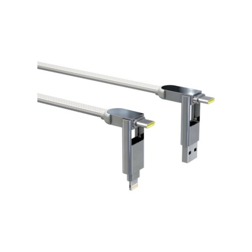 Дата кабель 6in1 inCharge XL 3.0m white Rolling Square (XLL02R)