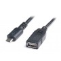 Перехідник OTG USB 2.0 AF to Micro 5P 0.1m REAL-EL (EL123500014)