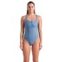 Купальник Arena Solid Swimsuit Control Pro Bac 005910-550 Сірий 42 (3468337486107)