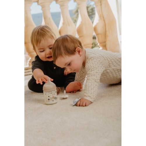 Пляшечка для годування Suavinex Wonderland 150 мл, фізіологічна, повільний потік, біла (308741)