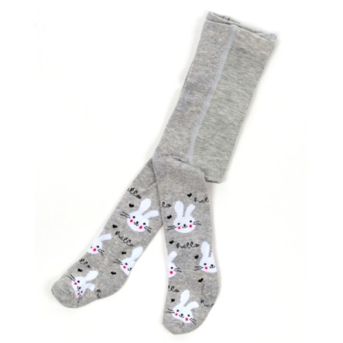 Колготки дитячі Bross із зайчиком (17573-0-6G-gray)
