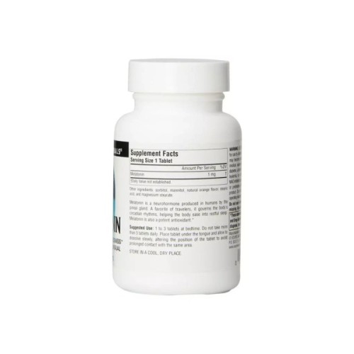 Амінокислота Source Naturals Мелатонін 1мг, Sleep Science, 200 таблеток (SN0720)