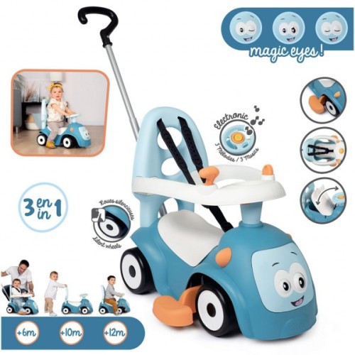 Чудомобіль Smoby Маестро 3 в 1, блакитний (720304)
