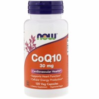 Антиоксидант Now Foods Коензим Q10 30 мг, CoQ10, 120 вегетаріанських капсул (NOW-03188)