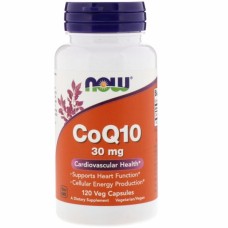 Антиоксидант Now Foods Коензим Q10 30 мг, CoQ10, 120 вегетаріанських капсул (NOW-03188)