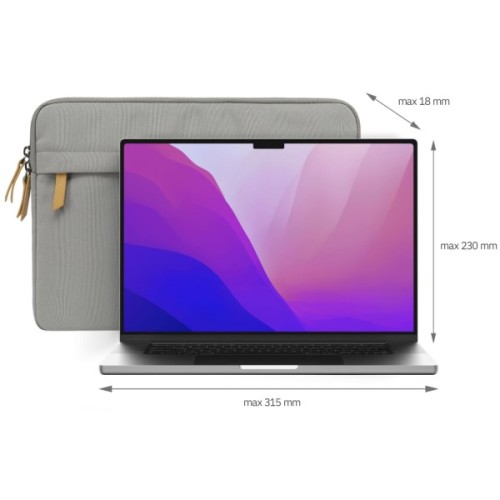 Сумка для ноутбука YENKEE 14.1" Corto Universal Sleeve YBN 14C Gray (45032461)
