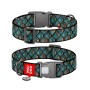 Нашийник для тварин WAUDOG Nylon з QR адресником "Луска" пластиковий фастекс XL (283-0179)