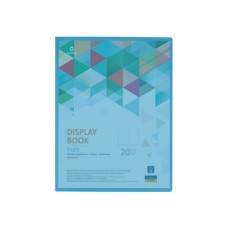 Папка з файлами Optima А4 з 20 файлами "FLEX", блакитна (O32122-11)